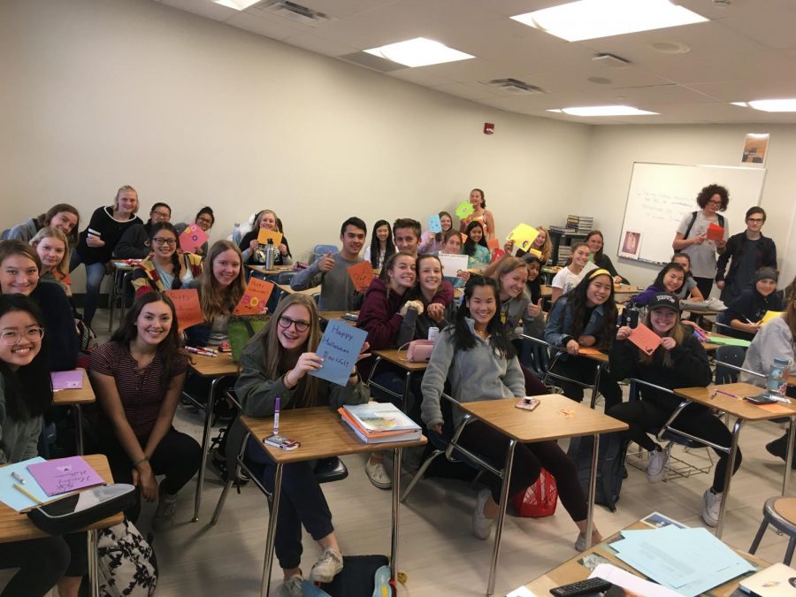 Though the club began mere weeks ago, it already has a strong following of BHS students ready and excited to give back to their communities. Photo via Charlotte Gorgemans. 