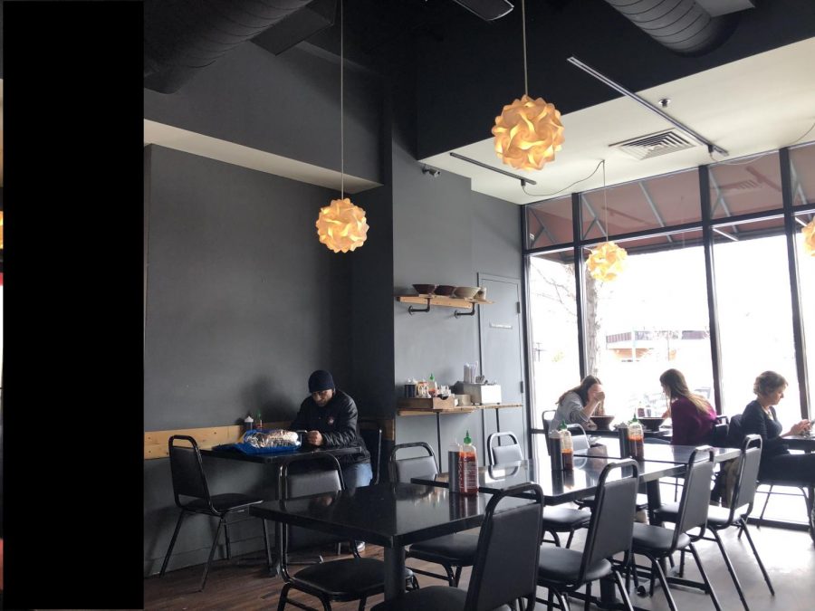 The quiet atmosphere of Black Pepper Pho.