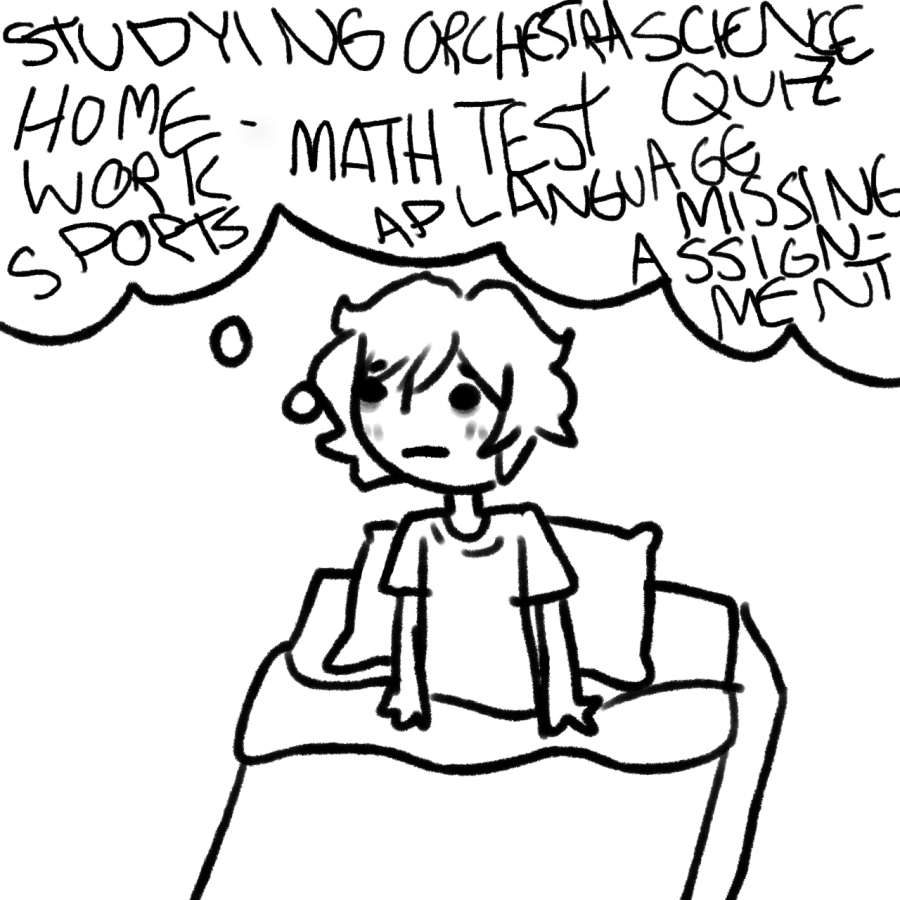 As+school+rigor+has+been+increasing+over+the+past+few+decades%2C+adolescent+stress+levels+have+followed+them%2C+according+to+the+American+Psychological+Association.+As+a+result+of+the+increasing+pressure+for+kids+to+succeed+-+and+under+no+circumstances+to+fall+behind+-+in+school%2C+students+are+coming+in+no+matter+how+terrible+they+feel--something+that+can+prove+to+be+quite+an+issue+during+an+international+pandemic.