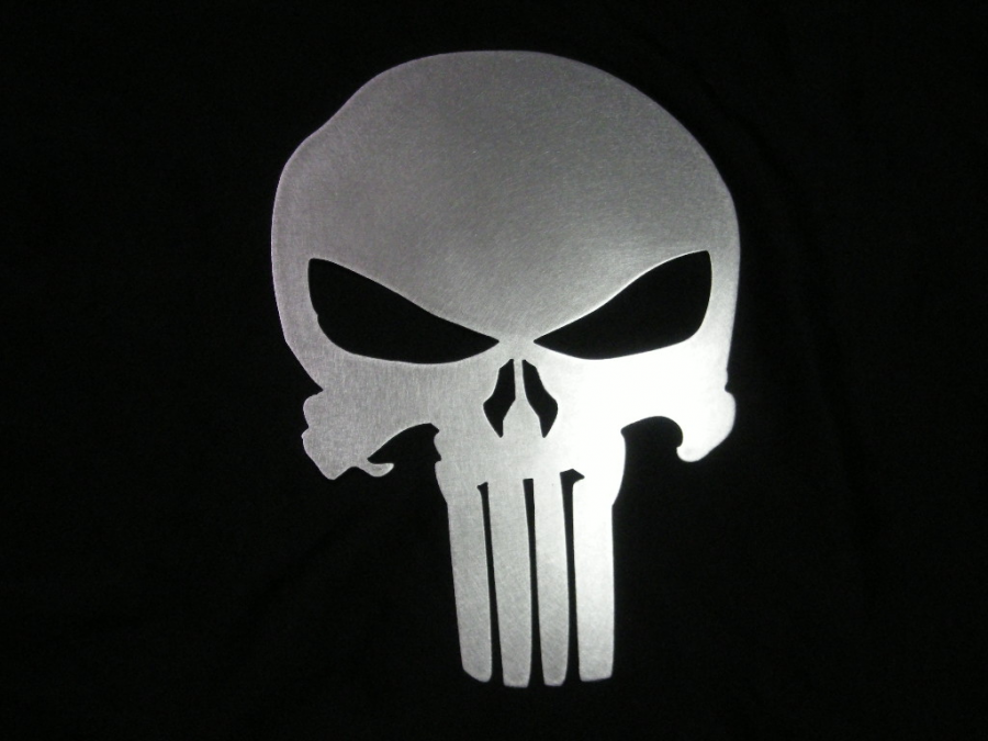The symbol of the Punisher often used for Blue Lives Matter. 