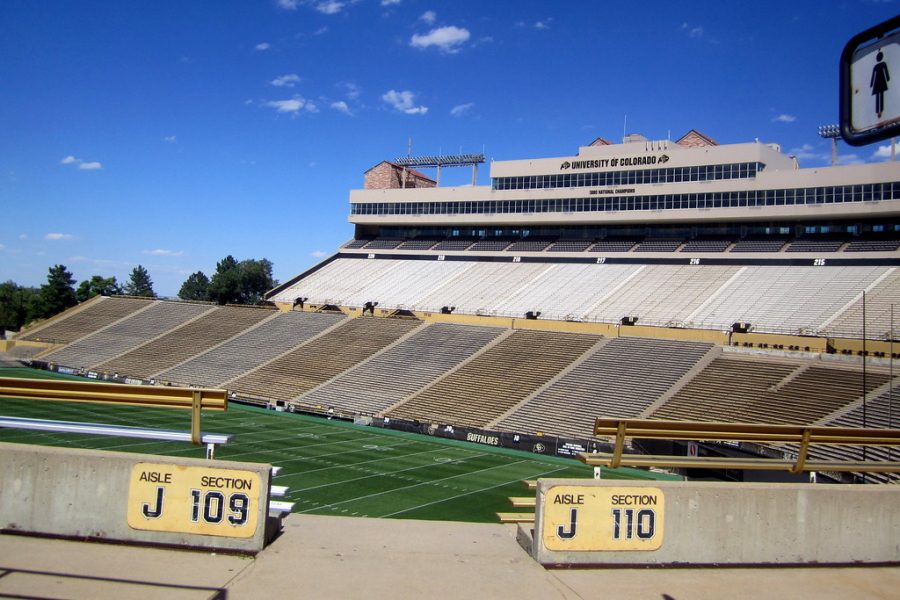 Despite the beginning of a new school year and students back on campus, Folsom Field will remain quiet with out the cheering of fans this year.