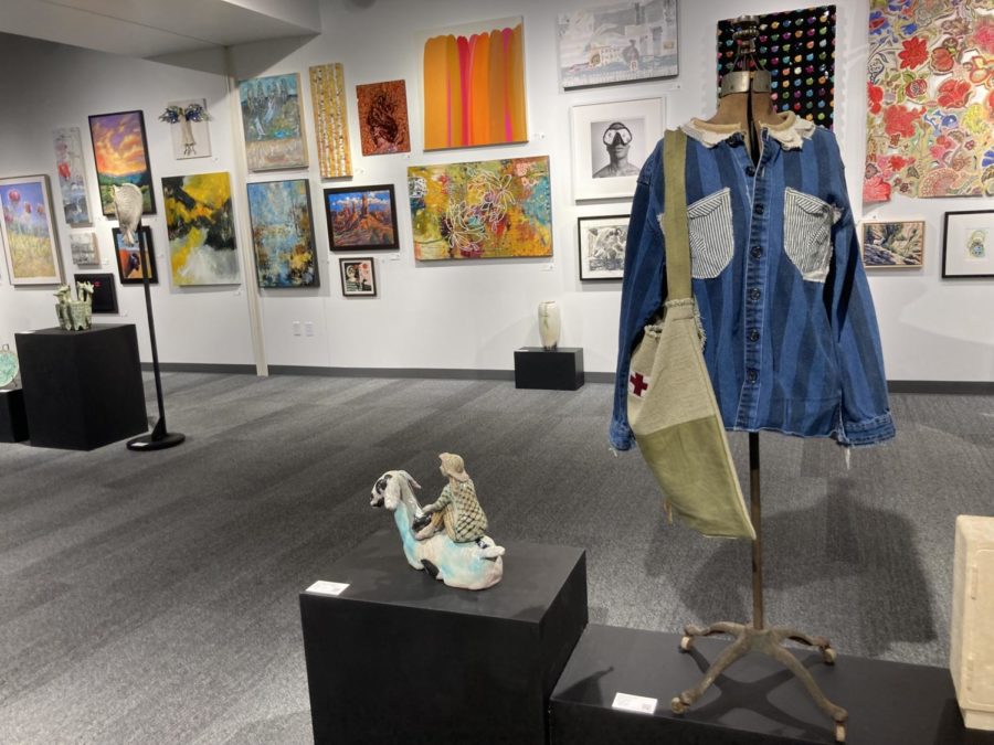 Open Studios doesn’t just feature traditional paintings- artists create clothing, whimsical ceramics, and photography as well.