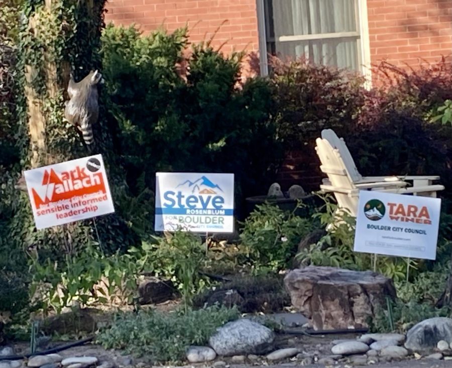 Months before the election, Boulder residents prominently displayed their support for City Council Candidates.