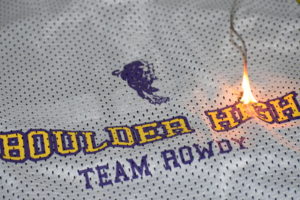 Up in flames: Boulder Highs Team Rowdy censorship could be described as set ablaze.