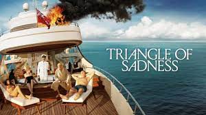 Triangle of Sadness received a Rotten Tomatoes score of 71%. Licensed as a promotional poster.