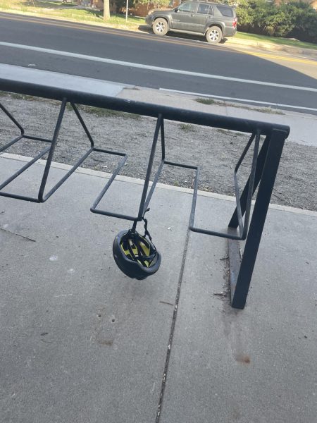 Off of 19th street, on the east side of the school is where I parked my bike Friday morning. By afternoon my bike had been stolen but the thief had the decency to leave me with my helmet.
