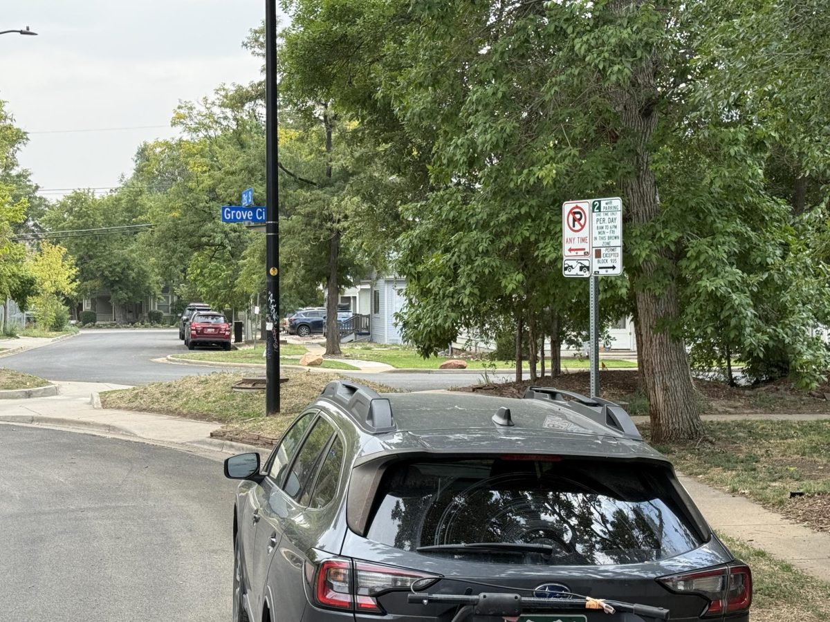 On grove street, as residents go out to walk their dogs, many Students come to this neighborhood to find a free space to park. Students either risk a ticket parking all day, or need the free time to re-park their car during the school day. It remains the most popular parking areas for Boulder High Students.
