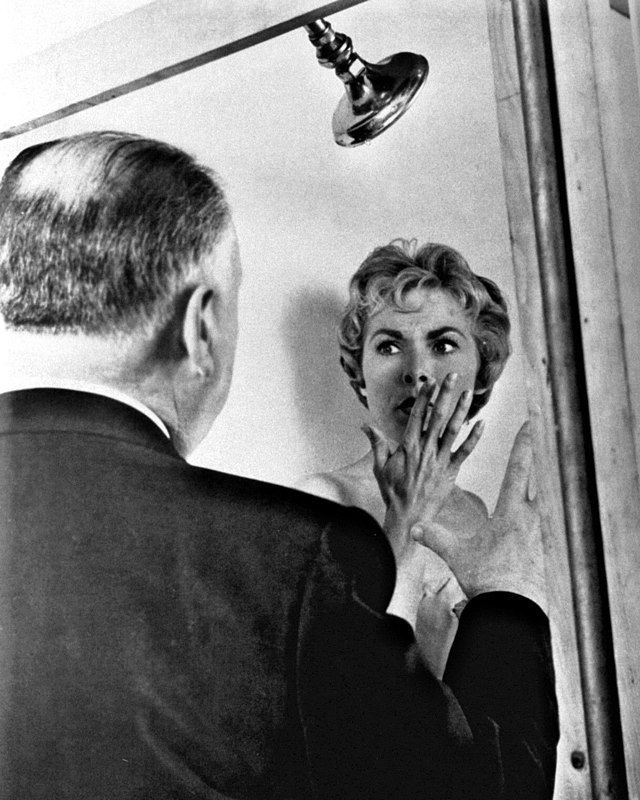 Alfred Hitchcock directs actress Janet Leigh in what became one of the most infamous horror scenes of all time, filmed over sixty-five years ago.