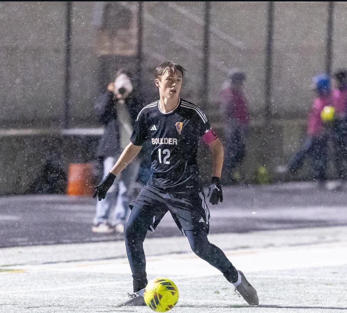 The Boulder High Boys Soccer Team plays, rain or shine, and no matter the weather they get the results. Living in Colorado, all members of La Familia, including Mikel Mackey, '26, have had to adapt to every weather imaginable to find success no matter what.