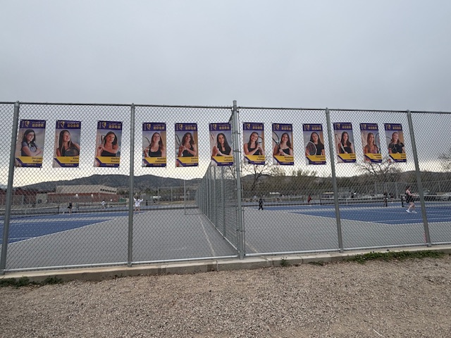 Tennis Seniors are on prominent display at the courts showing the wealth of experience the team has.
