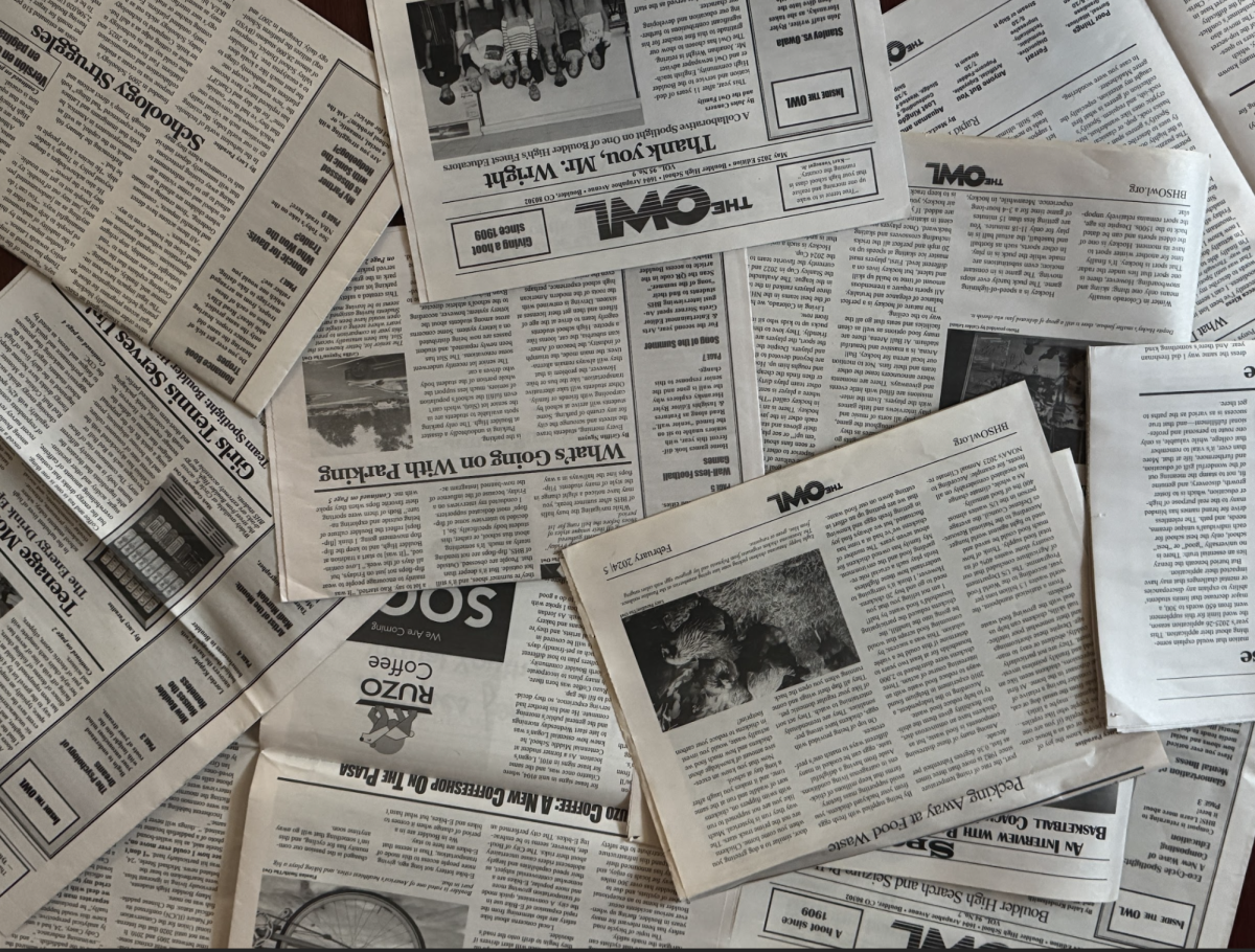 The Owl Newspaper has a long history of producing monthly editions written by Boulder High students.
